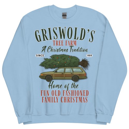 Griswolds Christmas Jumper - Light Blue