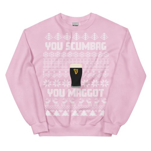 You Scumbag You Maggot Christmas Jumper Funny Pogues