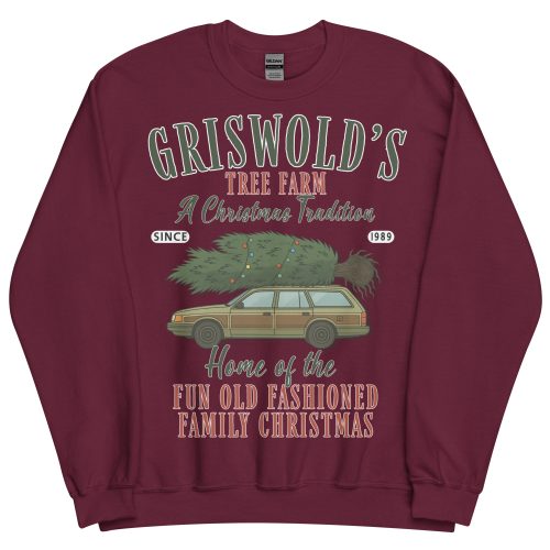 Griswolds Christmas Jumper - Maroon