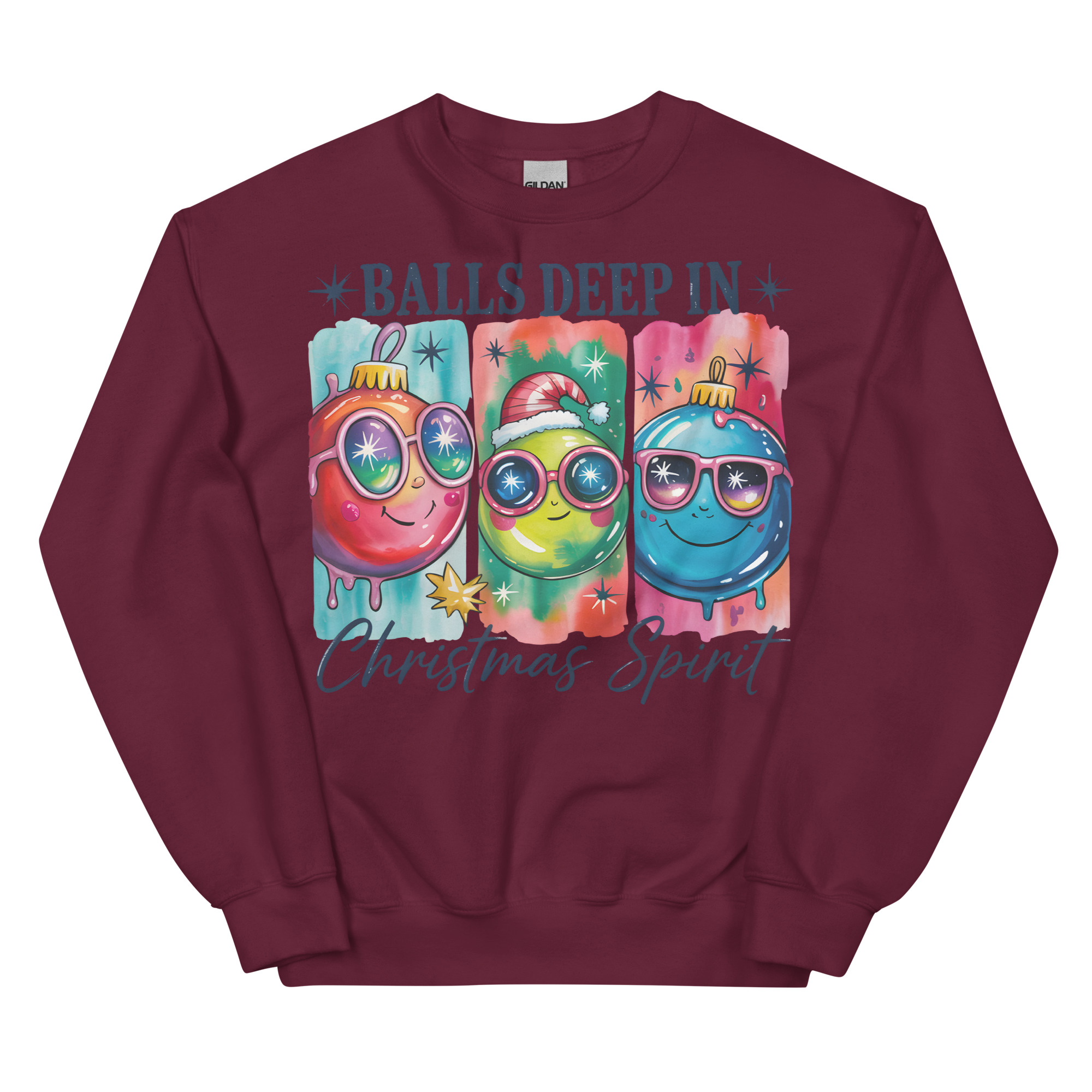 Balls Deep In Christmas Spirit – Rude Christmas Jumpers