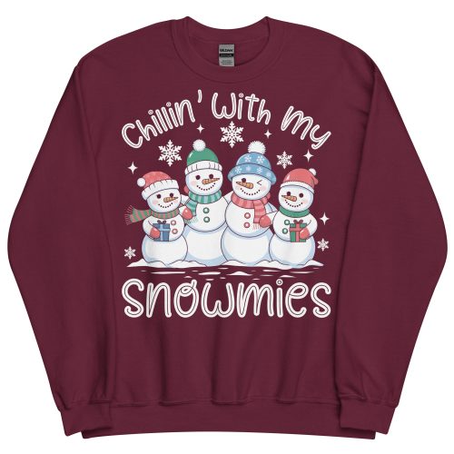 Chillin With My Snowmies Funny Christmas Jumpers