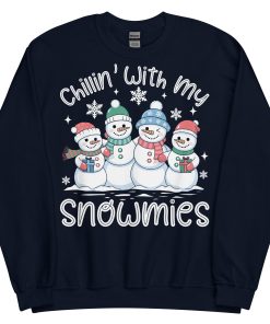 Chillin With My Snowmies Funny Christmas Jumpers