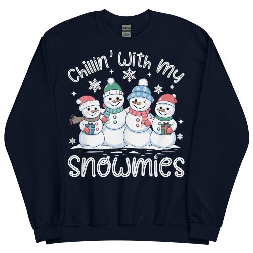 Chillin With My Snowmies Funny Christmas Jumpers