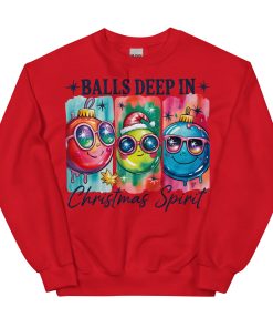 Balls Deep In Christmas Spirit – Rude Christmas Jumpers