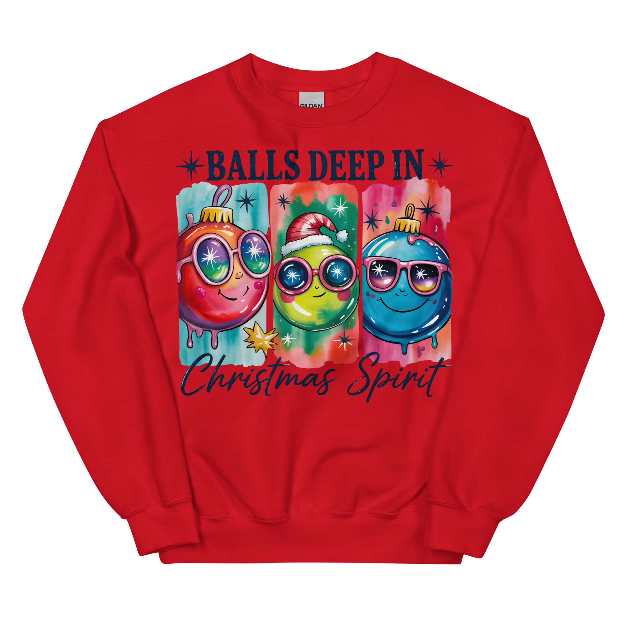 Balls Deep In Christmas Spirit – Rude Christmas Jumpers