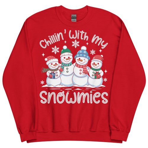 Chillin With My Snowmies Funny Christmas Jumpers