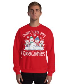 Chillin With My Snowmies Funny Christmas Jumpers