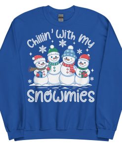 Chillin With My Snowmies Funny Christmas Jumpers