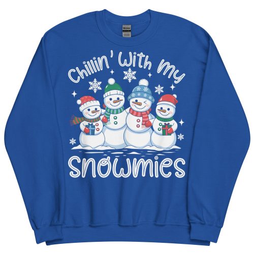 Chillin With My Snowmies Funny Christmas Jumpers