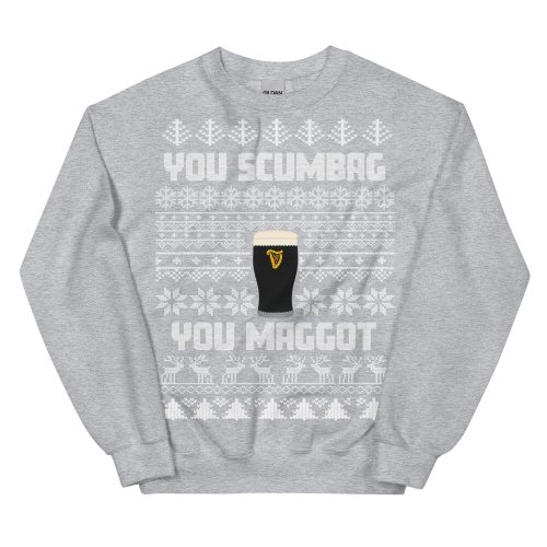 You Scumbag You Maggot Christmas Jumper Funny Pogues