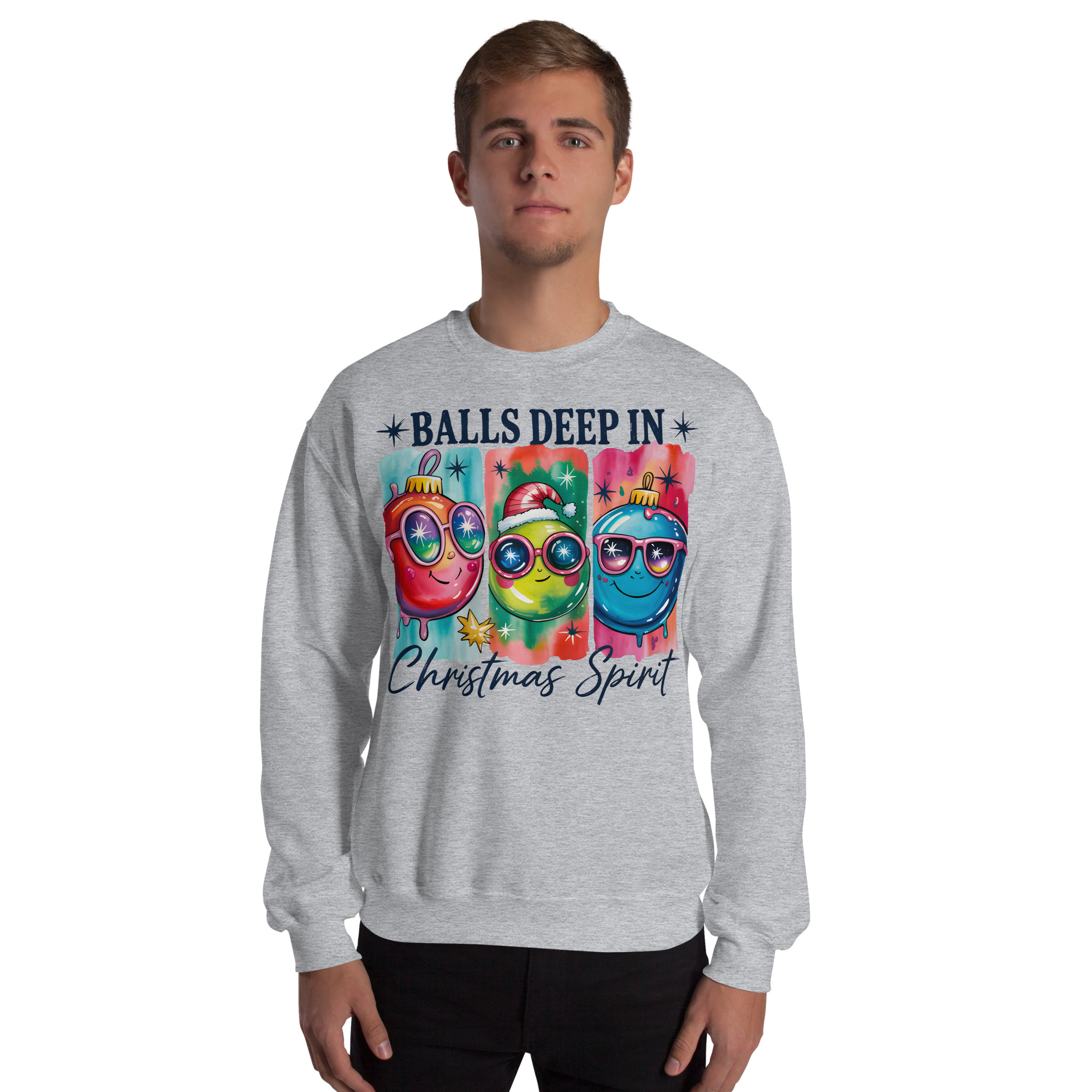 Balls Deep In Christmas Spirit – Rude Christmas Jumpers