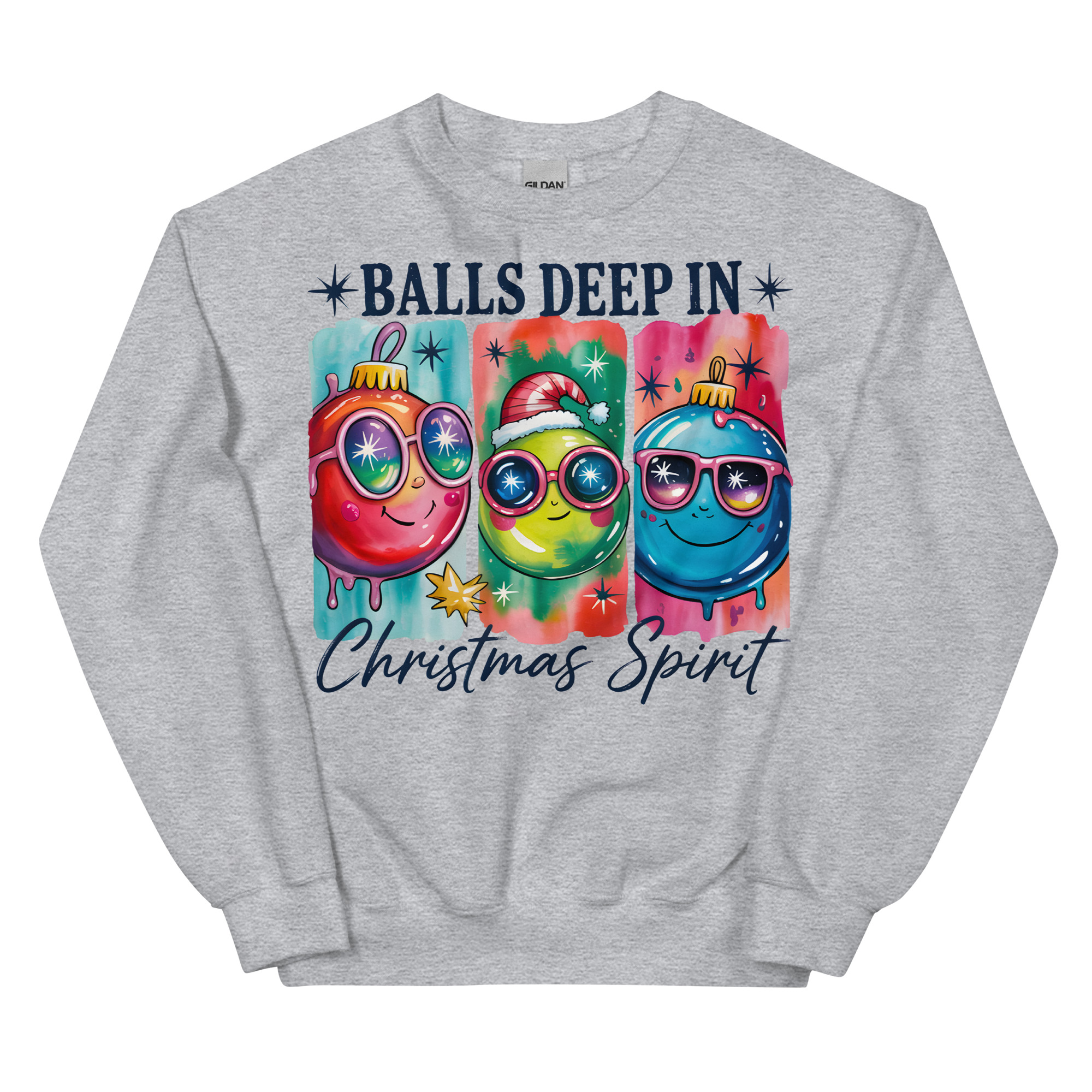 Balls Deep In Christmas Spirit – Rude Christmas Jumpers
