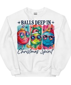 Balls Deep In Christmas Spirit – Rude Christmas Jumpers