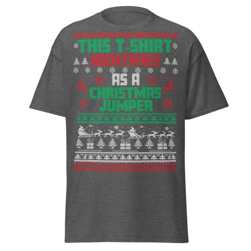 This T-Shirt Identifies As A Christmas Jumper