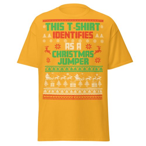 This T-Shirt Identifies As A Christmas Jumper
