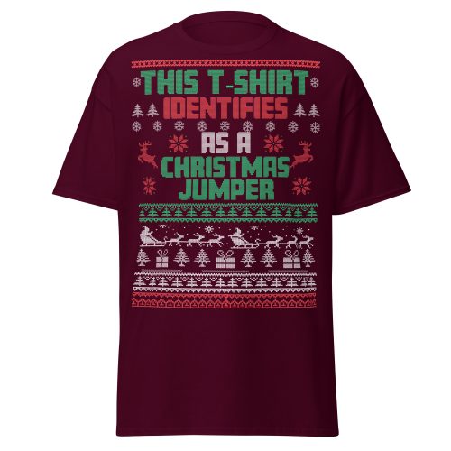 This T-Shirt Identifies As A Christmas Jumper