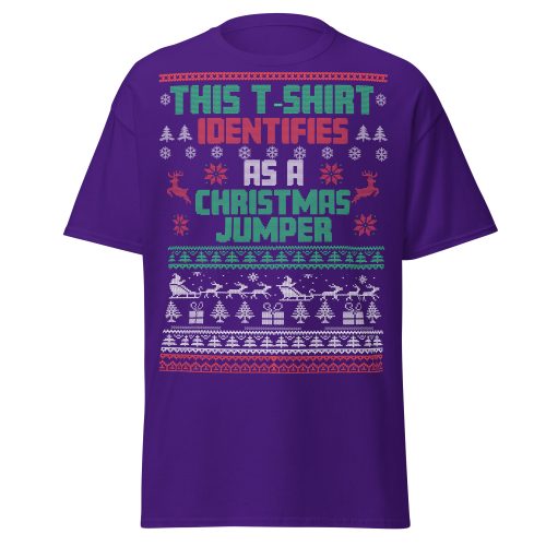 This T-Shirt Identifies As A Christmas Jumper