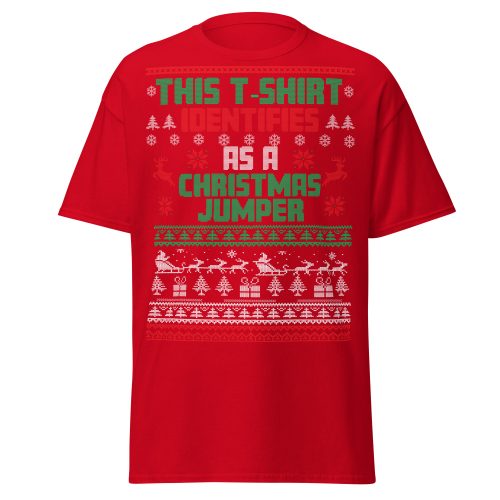 This T-Shirt Identifies As A Christmas Jumper