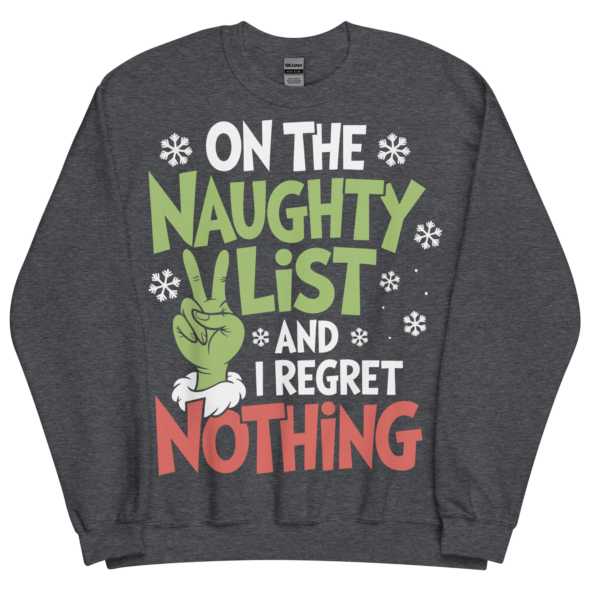 On The Naughty List And Regret Nothing Christmas T-shirt