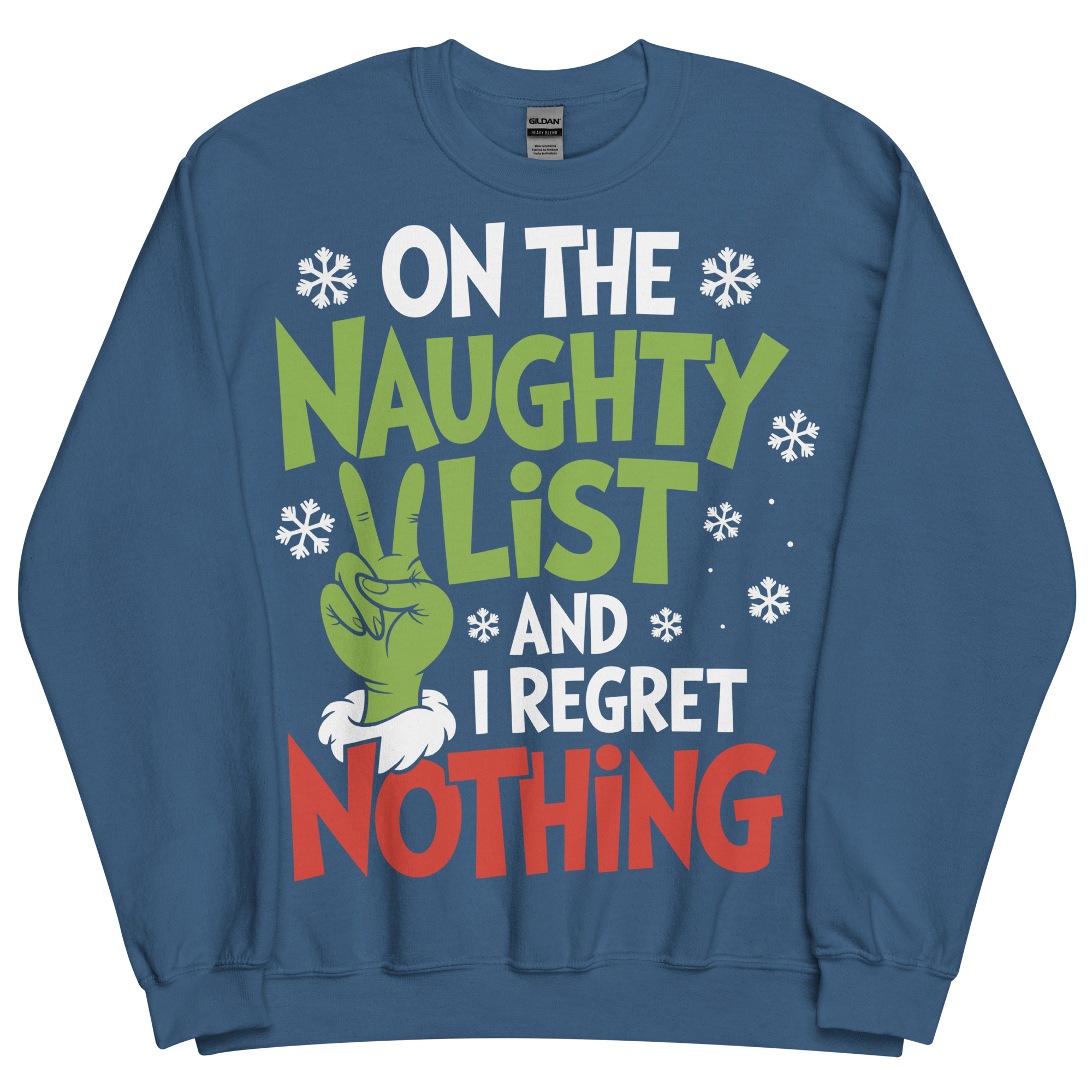 On The Naughty List And Regret Nothing Christmas T-shirt