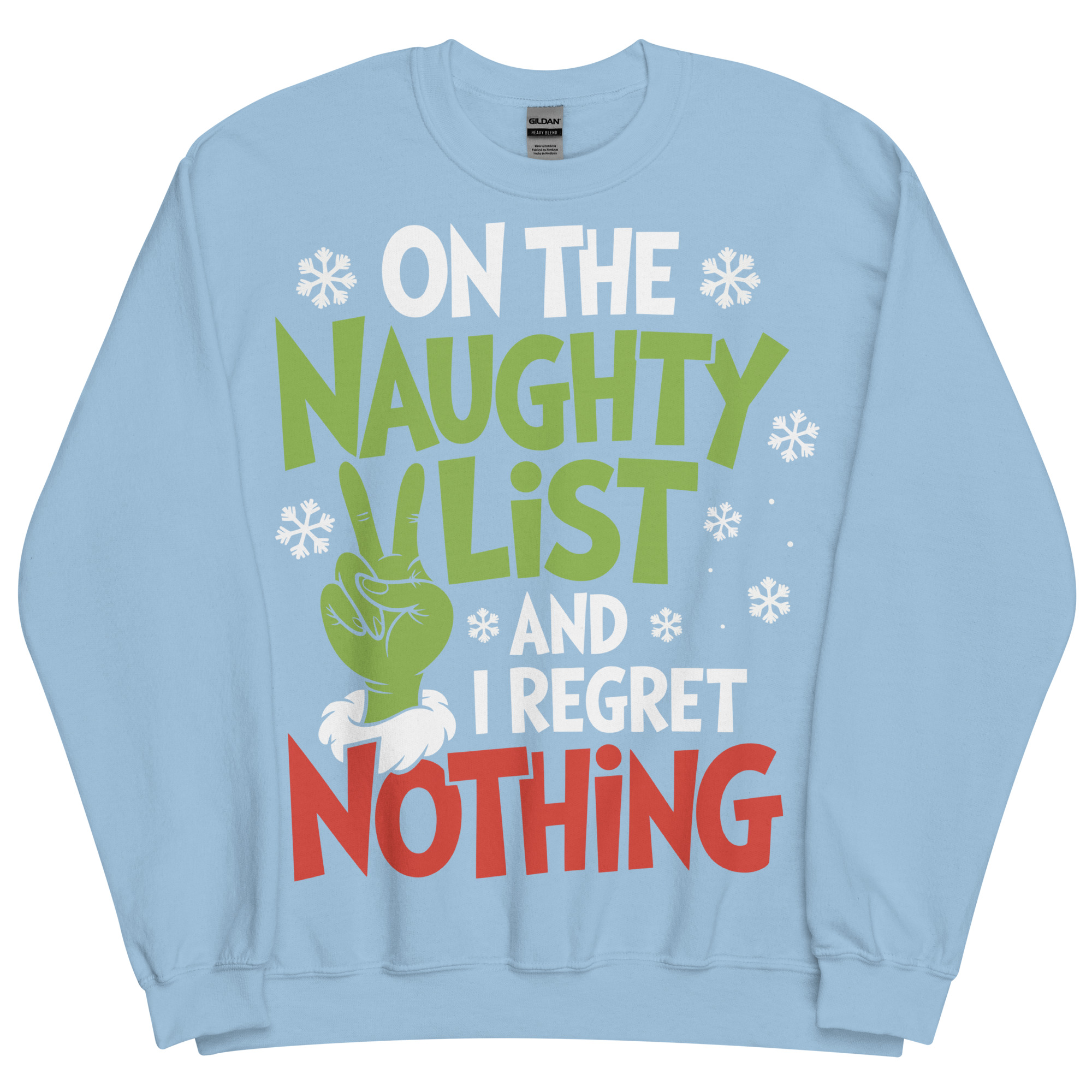 On The Naughty List And Regret Nothing Christmas T-shirt
