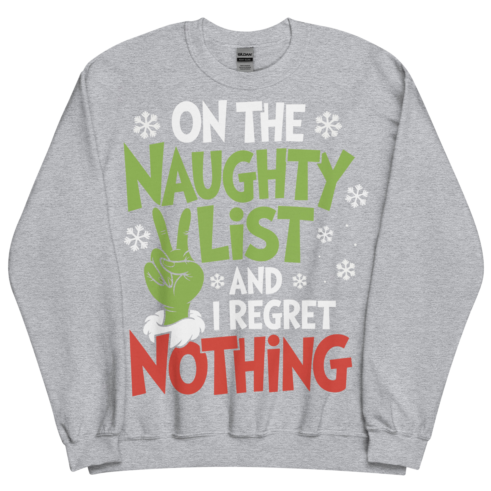 On The Naughty List And Regret Nothing Christmas T-shirt