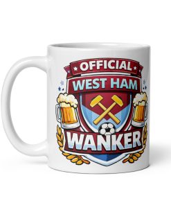 West Ham Wanker Funny Banter Mug for West Ham Fans
