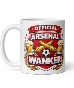 Arsenal Wanker Funny Banter Mug for Arsenal Fans