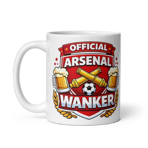 Arsenal Wanker Funny Banter Mug for Arsenal Fans