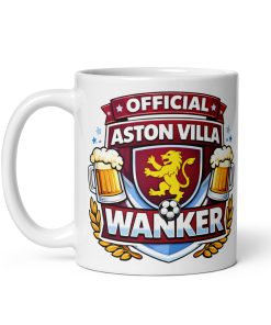 Villa Wanker Funny Banter Mug for Aston Villa Fans