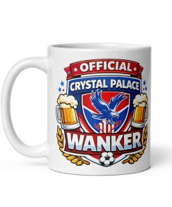 Crystal Palace Wanker Funny Banter Mug for Palace Fans