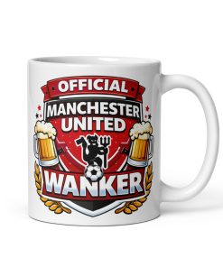 Man Utd Wanker Funny Banter Mug for Manchester Utd Fans