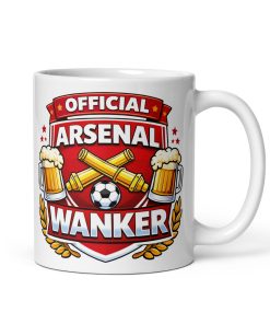Arsenal Wanker Funny Banter Mug for Arsenal Fans