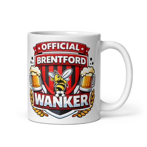 Brentford Wanker Funny Banter Mug for Brentford Fans