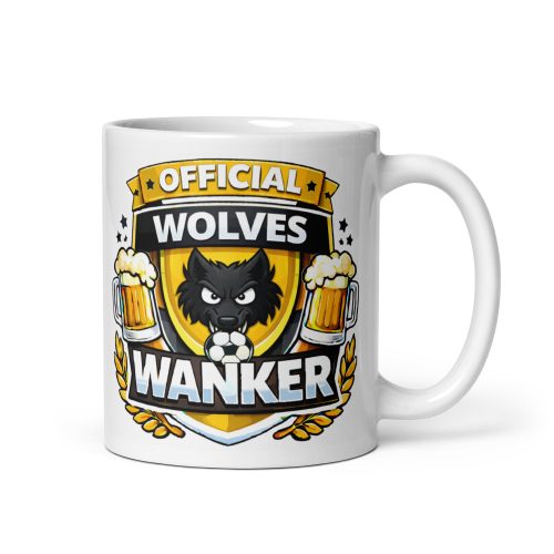 Wolves Wanker Funny Banter Mug for Wolves Fans