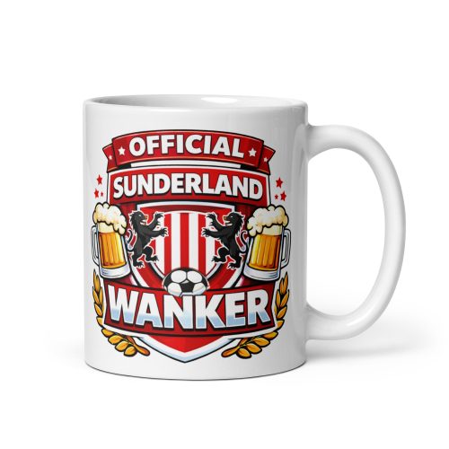 Sunderland Wanker Funny Banter Mug for Sunderland Fans