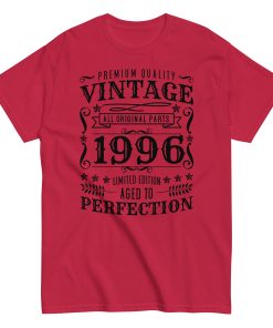 Vintage 1996 T-shirt Aged To Perfection Birthday Gift