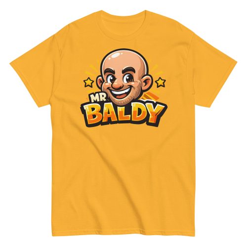 Mr Baldy T-shirt Funny Gift For Bald Men