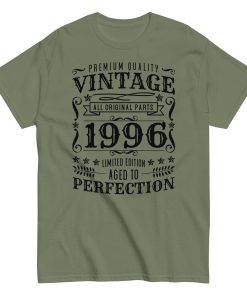 Vintage 1996 T-shirt Aged To Perfection Birthday Gift