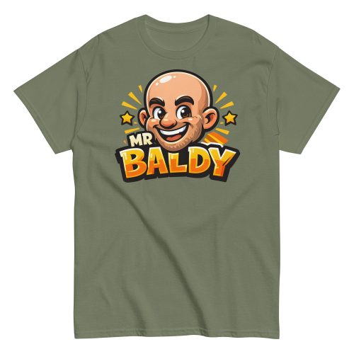 Mr Baldy T-shirt Funny Gift For Bald Men
