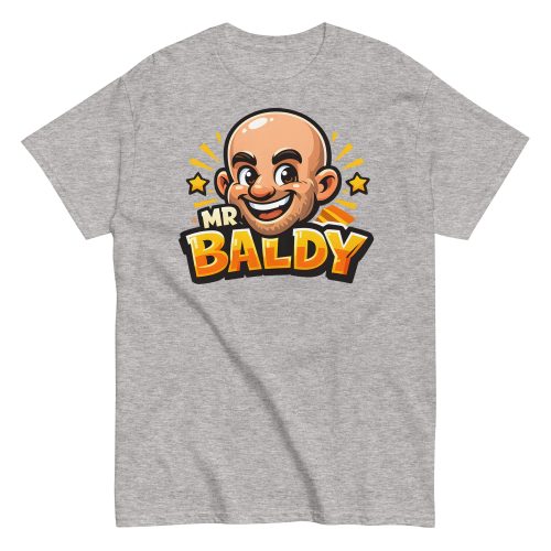 Mr Baldy T-shirt Funny Gift For Bald Men