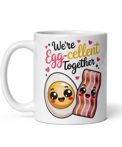 We’re Egg-cellent Together Funny Valentine Mug
