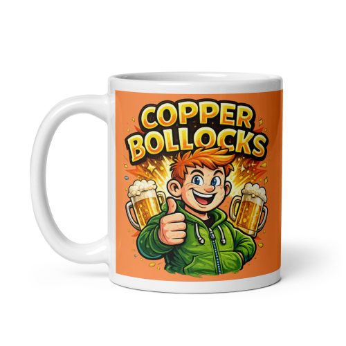 Copper Bollocks Mug Gift Present for Ginger Haired Men