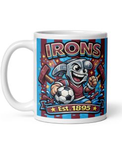 Irons Est. 1895 Hammers Mug West Ham Mugs