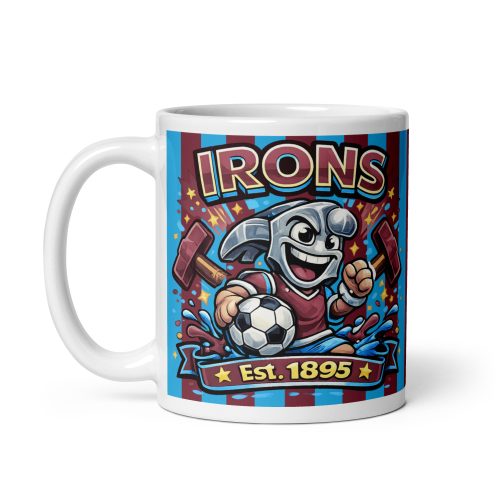 Irons Est. 1895 Hammers Mug West Ham Mugs