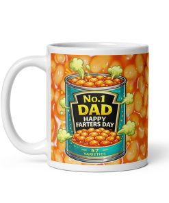 Dad Happy Farters Day Baked Beans Mug