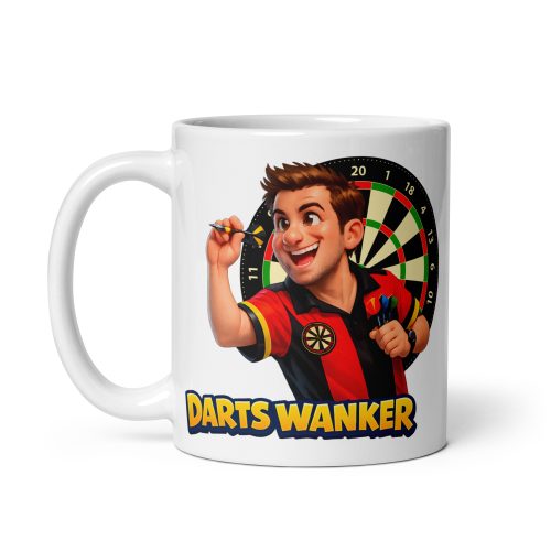 Darts Wanker Mug – Present for Darts Players Gift