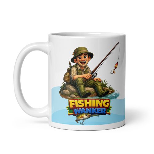 Fishing Wanker Mug Banter Gift For Fishing Mates