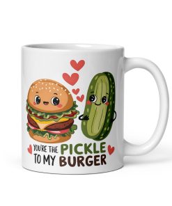 You’re The Pickle To My Burger Mug Valentines Gift