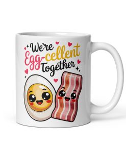 We’re Egg-cellent Together Funny Valentine Mug